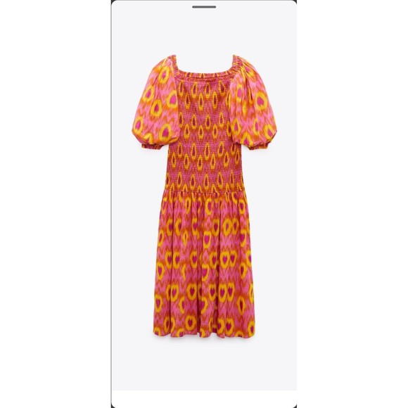ZARA BLOGGER FAVORITE COTTON MIDI DRESS - Picture 8 of 15